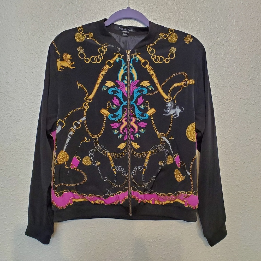 Sweet Rain zip up light weight jacket